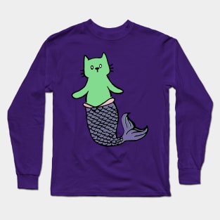 Mermaid Cat Mer Cat Catfish Long Sleeve T-Shirt